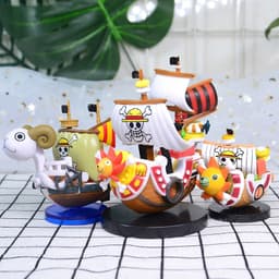 (Mini) Mô hình tàu thuyền cướp biển hoạt hình One Piece Merry Sunny Golden Sunshine Marine 2