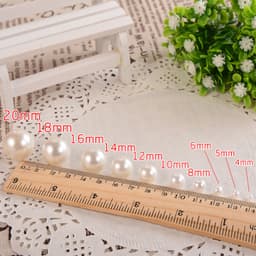 Set 10-400 hạt ngọc trai nhân tạo 3-20mm tự trang trí trang sức 2