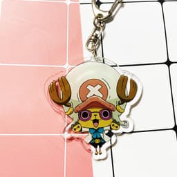 (mua 1 tặng 1) ( Mica ) Móc khóa One Piece Đảo Hải Tặc ver đồ trắng quà tặng dễ thương in hình anime chibi 5