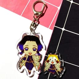 (mua 1 tặng 1) ( Ver CHỒN ) Móc khóa KIMETSU skin mica trong acrylic chibi anime cute quà tặng xinh xắn dễ thương 8
