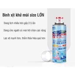 Bình Xịt Khử Mùi Hôi Chân Hôi Giày Hạn Chế MỒ HÔi CHÂN Kháng Khuẩn Mát Lạnh Hương Thêm Giữ Cực Lâu Dài 5