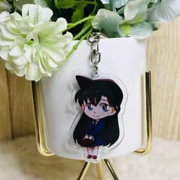 (mua 1 tặng 1) (new) ( Mica trong ) Móc khóa Conan Thám Tử Lừng Danh quà tặng xinh xắn dễ thương anime chibi 5