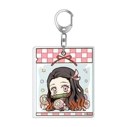 (mua 1 tặng 1) Móc khóa Kimetsu no Yaiba Thanh gươm diệt quỷ ver gắp thú in hình anime chibi 5