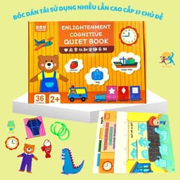 Học Liệu Bóc Dán Montessori 17 Chủ Đề Đồ Chơi Giáo Dục Sớm Cho Bé  Alokidstb Tái Sử Dụng Nhiều Lần 4