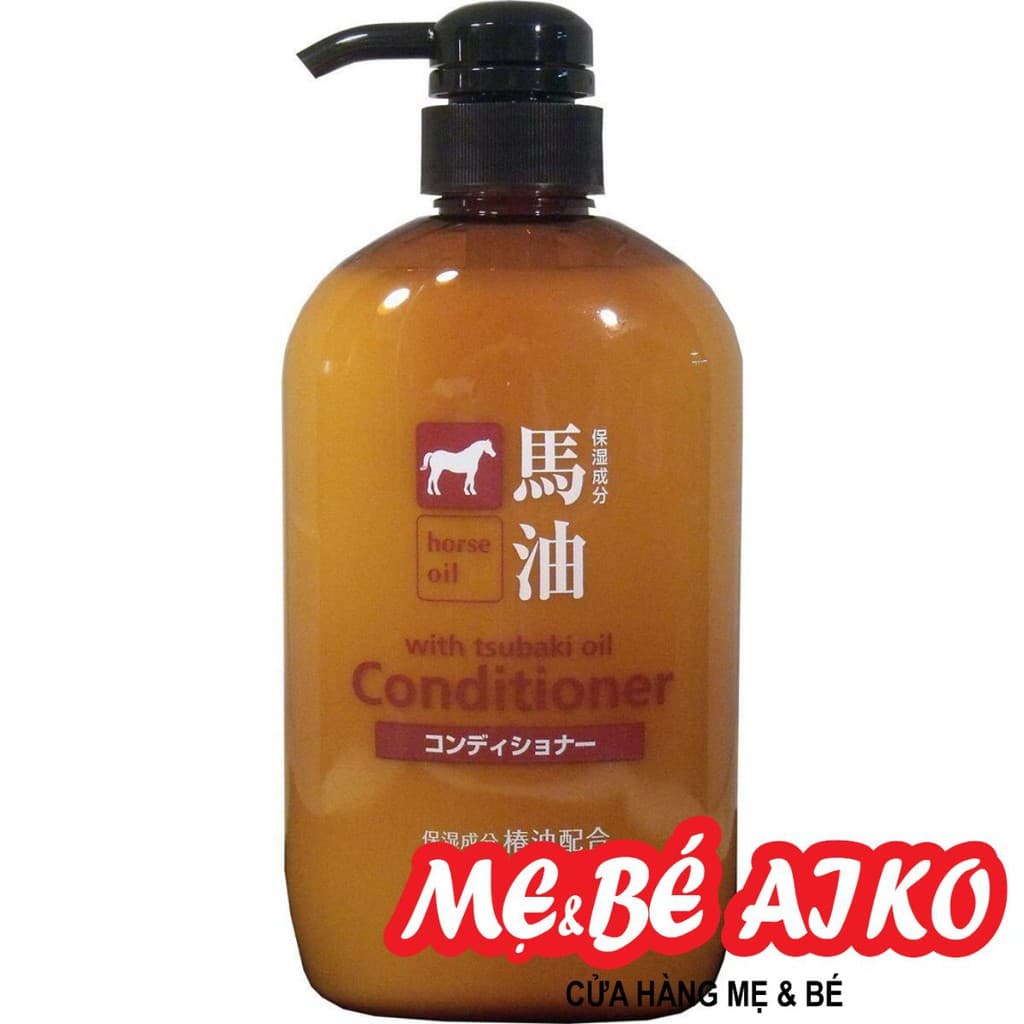 Dầu Xả Mỡ Ngựa 600ml Dưỡng Tóc Óng Mượt Nhật Bản