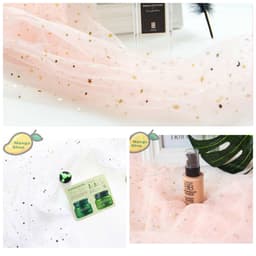 Vải Voan Kim Tuyến Ngôi Sao Phụ Kiện Decor Chụp Ảnh 4