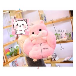 [NỆM] Đệm Nệm lót ghế Gấu bông tựa lưng ngồi bệt hình chuột hamster Quà tặng cho bạn gái, mẹ và bé, dân văn phòng 6
