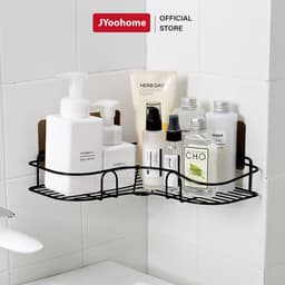 Kệ Góc Nhà Tắm Thép Không Gỉ JYoohome Kệ Dán Tường Tam Giác Nhà Bếp Phòng Tắm Chịu Tải 5KG 1