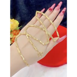 Dây chuyền nam mạ vàng  đốt trúc đốt tre sáu cạnh D18926 -40RR - - Bền Màu - Mạnh mẽ, Mang đi chơi đi tiệc đều đẹp 2