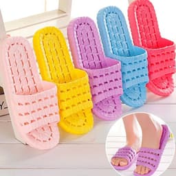 #Dép xốp mang trong nhà có lỗ thoát nước chống trượt 4