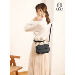 [Tặng hộp 20.10] Túi xách nữ da thật ELLY ET143 túi hand bag cao cấp thời trang sang trọng 2