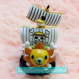 (ngẫu nhiên) Mô hình mini tàu thuyền hải tặc Thousand Sunny Mũ Rơm Luffy One Piece 3