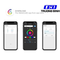 SP105E BỘ ĐIỀU KHIỂN LED FULL MÀU ARGB WS2812B WS2811 UCS1903 ĐIỀU KHIỂN QUA APP MOBILE BLUETOOTH 3