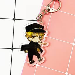 (mua 1 tặng 1) ( Mica ) Móc khóa Kimetsu no Yaiba Thanh gươm diệt quỷ ver edo quà tặng dễ thương anime chibi 4