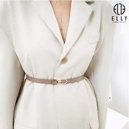[Tặng hộp 20.10] Thắt lưng nữ ELLY ED62 khóa móc cài da thật cao cấp dây nịt nữ thời trang chính hãng 3