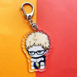 (mua 1 tặng 1) Móc khóa mica Haikyuu!! Vua bóng chuyền ver cry hình in 2 mặt 4