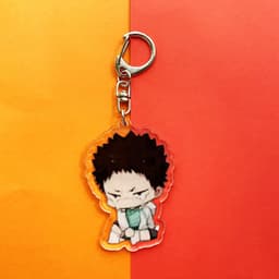 (mua 1 tặng 1) Móc khóa mica Haikyuu!! Vua bóng chuyền ver cry hình in 2 mặt 8