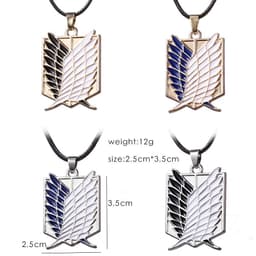 Dây Chuyền Attack On Titan Đôi Cánh Tự Do Wings of Freedom Kim Loại Mặt Dây Anime Unisex Cosplay Quà Tặng 5