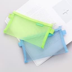 Túi đựng bút dạng lưới trong suốt, túi bút, túi đựng đồ tiện dụng mỹ phẩm, cá nhân 4
