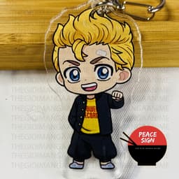 (mua 1 tặng 1) ( Mica trong acrylic ) Móc khóa TOKYO REVENGERS Kịch Trường Của Takemichi ver CẦM TÚI VÀNG anime chibi 6