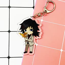 (mua 1 tặng 1) ( Mica ) Móc khóa Kimetsu no Yaiba Thanh gươm diệt quỷ ver edo quà tặng dễ thương anime chibi 5