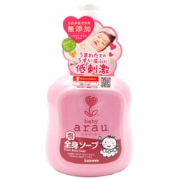 (Mẫu Mới) Bọt Tắm Gội, Sữa tắm cho bé Arau Baby Bình 450ml 6