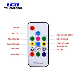 SP103E SP104E BỘ ĐIỀU KHIỂN 14 NÚT 17 NÚT CHO LED FULL MÀU LED ARGB WS2812 WS2811 UCS1903 4