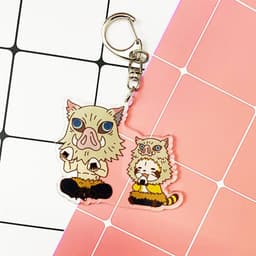 (mua 1 tặng 1) ( Mica ) Móc khóa Kimetsu no Yaiba Thanh gươm diệt quỷ ver kuma quà tặng dễ thương anime chibi 4