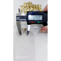 1KG Khoen ore mắt cáo 8mm Sắt xi màu VÀNG Chân thấp Khuy ore mắt cáo bấm bạt, túi giấy Không long đền 3