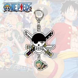 (mua 1 tặng 1) (new) Móc khóa One Piece ver TREO CHIBI mica 2 mảnh anime chibi Đảo hải tặc mẫu mới về 4