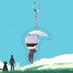 (mua 1 tặng 1) ( Mica trong acrylic ) Móc khóa nhân vật Gojo Satoru CHÚ THUẬT HỒI CHIẾN JUJUTSU KAISEN chibi anime 9