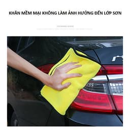 Khăn lau ô tô xe hơi chuyên dụng, khăn lau bếp đa năng Microfiber siêu thấm hút 3