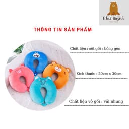Gối Chữ U Kê Cổ, Gối Kê Cổ Chống Đau Mỏi Vai Gáy Văn Phòng, Đi Máy Bay, Du Lịch Nhiều Màu 3