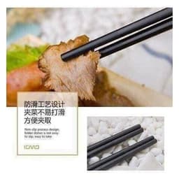 Combo 10 đôi đũa hợp kim khảm vàng chống mốc chống trơn , An Toàn Cho Sức Khỏe 6