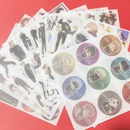 Ảnh dán CHÚ THUẬT HỒI CHIẾN Jujutsu Kaisen sticker anime chibi trang trí xinh xắn 1