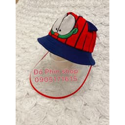 [Bé 0-2 tuổi] Mũ vành bucket hình mèo chống giọt bắn cho trẻ em, vòng đầu 48cm, tấm chắn có thể tháo rời 2