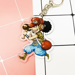(mua 1 tặng 1) ( Mica ) Móc khóa One Piece Đảo Hải Tặc ver dã ngoại quà tặng dễ thương in hình anime chibi 9
