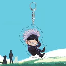 (mua 1 tặng 1) ( Mica trong acrylic ) Móc khóa nhân vật Gojo Satoru CHÚ THUẬT HỒI CHIẾN JUJUTSU KAISEN chibi anime 5