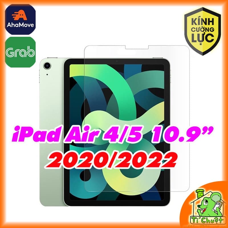 [Ảnh Thật] Kính CL iPad Air 4/ 5 10.9" 2020/2022 Cường Lực mài cạnh 2.5D 9H-0.26mm