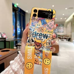 Ốp Samsung Z Flip 3 - ZFlip 3 - ZFlip3 5G bảo vệ toàn diện họa tiết nổi bật kèm dây đeo dài có thể điều chỉnh 7