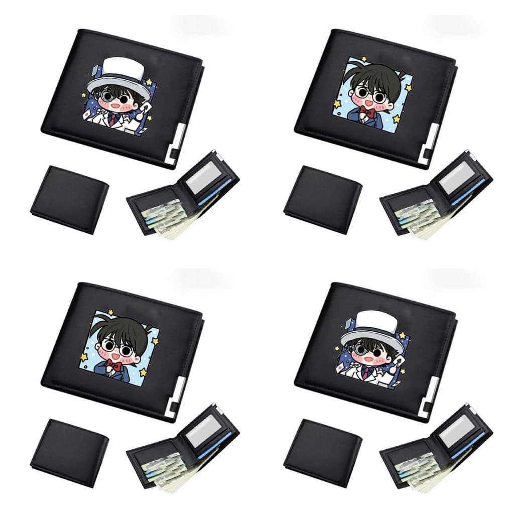 Ví da cầm tay nam nữ IN HÌNH CONAN KAITO KID Thám tử lừng danh anime chibi xinh xắn thời trang