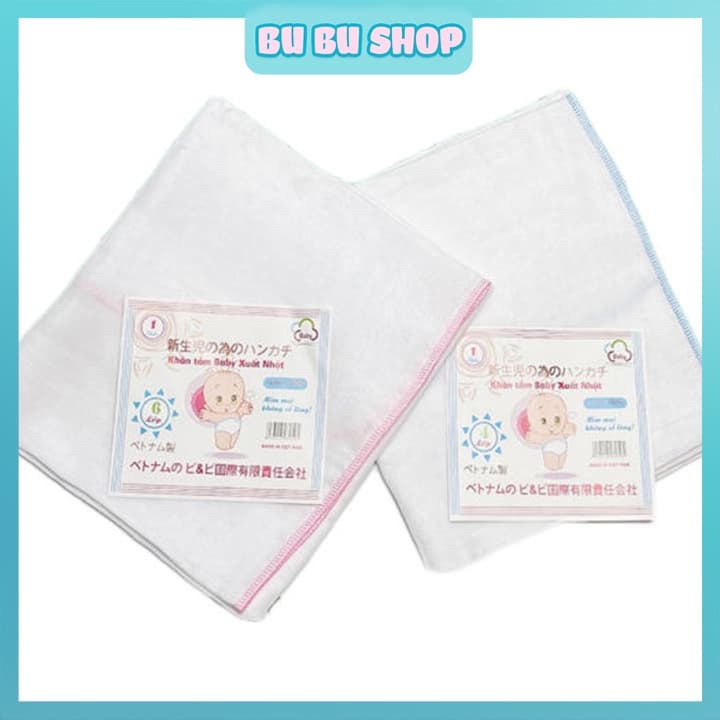 Khăn Tắm Xô Xuất Nhật 4 lớp, 6 lớp 100% Cotton Dành Cho Bé Trai Bé Gái Mềm Mịn Thấm Hút Tốt Phù Hợp Làn Da Bé Sơ Sinh