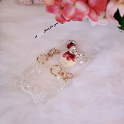Z Flip 3 - Z Flip 4 - ZFlip3 - Flip3 5G mickey đính đá kèm dây đeo dài lấp lánh chống sốc 5