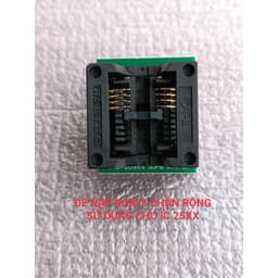 ĐẾ NẠP ROM 8 CHÂN RỘNG 200-209mil SOP8 SOCKET DÙNG CHO IC 25xx (OTS- 20-1.27-01) 1
