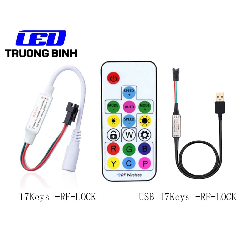 SP103E SP104E BỘ ĐIỀU KHIỂN 14 NÚT 17 NÚT CHO LED FULL MÀU LED ARGB WS2812 WS2811 UCS1903