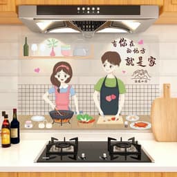 Miếng Dán bếp, Decal dán bếp chống dầu mỡ, chống chay kt 60*90cm 2