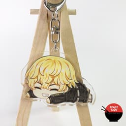 (mua 1 tặng 1) Móc khóa in hình TOKYO REVENGERS ver NẰM Kịch Trường Của Takemichi anime chibi Mica trong acrylic 3