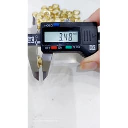 1KG Khoen ore mắt cáo 8mm Sắt xi màu VÀNG Chân thấp Khuy ore mắt cáo bấm bạt, túi giấy Không long đền 4