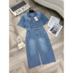 Váy Jeans dáng dài chữ A phong cách ulzzang | (ảnh thật shop chụp) 5