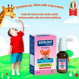 Vitamin D3 K2 Mk7 Dạng Xịt Cho Bé Ostelivit D3+MK7 Hỗ Trợ Tăng Chiều Cao, Kích Thích Mọc Răng (Chính Hãng) 3
